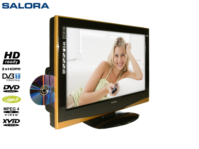 1 Day Fly - Salora 26'' Tv Met Dvd Speler