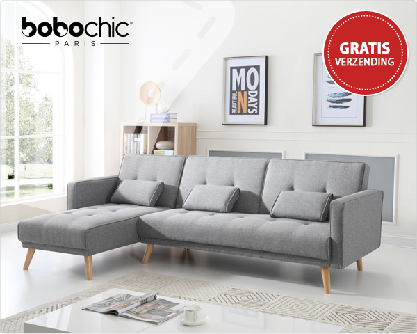 1 Day Fly - Scandinavische Bobochic Hoekbank 1 Day Fly - Scandinavische Bobochic Hoekbank