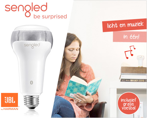 1 Day Fly - Sengled Ledlamp Met Bluetooth Stereospeaker 1 Day Fly - Sengled Ledlamp Met Bluetooth Stereospeaker