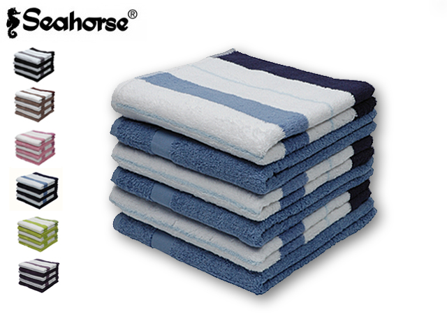 1 Day Fly - Set Van 6 Seahorse Handdoeken 1 Day Fly - Set Van 6 Seahorse Handdoeken