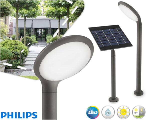 1 Day Fly - Sfeervolle Philips Zonne-​Energie Sokkellamp