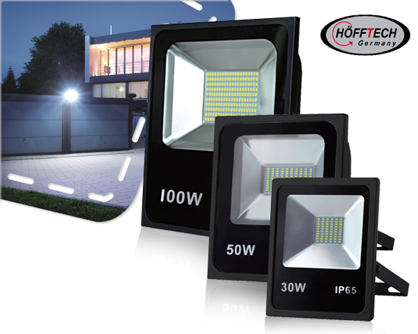 1 Day Fly - Slanke Hofftech 30W, 50W Of 100W Led Straler 1 Day Fly - Slanke Hofftech 30W, 50W Of 100W Led Straler