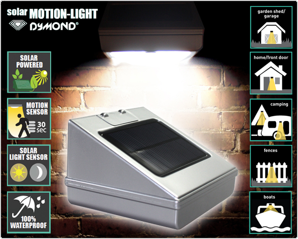 1 Day Fly - Solar Buitenlamp Met Infrarood Bewegingssensor