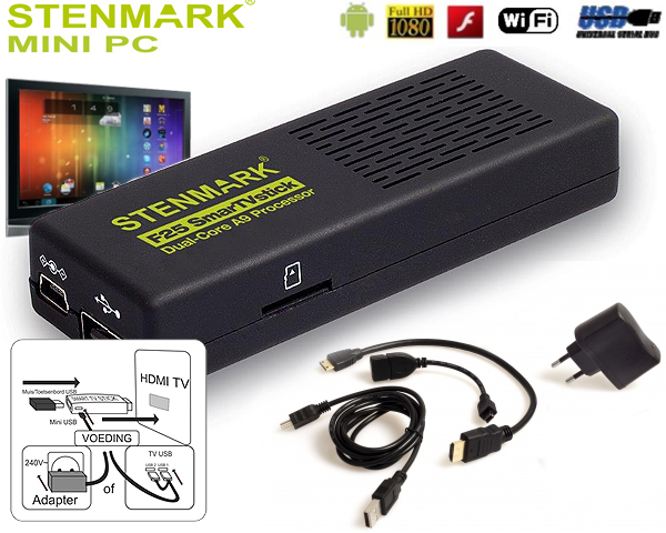 1 Day Fly - Stenmark Dual Core Android Smart Tv Stick 1 Day Fly - Stenmark Dual Core Android Smart Tv Stick