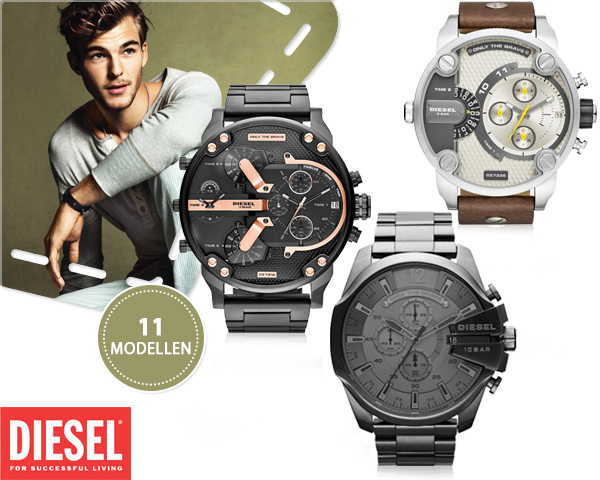 1 Day Fly - Stoere Diesel Herenhorloges 1 Day Fly - Stoere Diesel Herenhorloges
