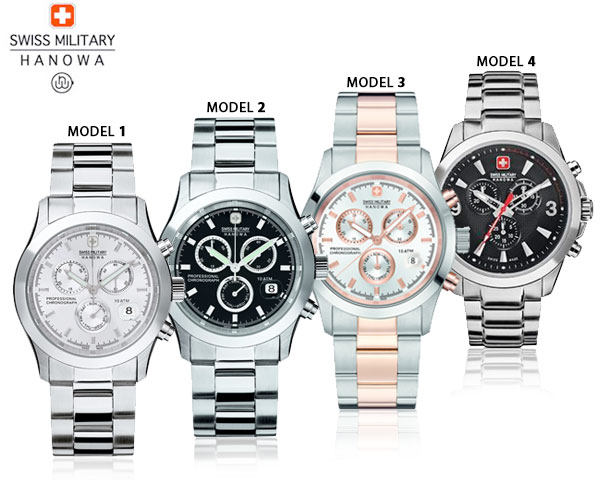 1 Day Fly - Swiss Military Herenhorloge In 4 Modellen 1 Day Fly - Swiss Military Herenhorloge In 4 Modellen