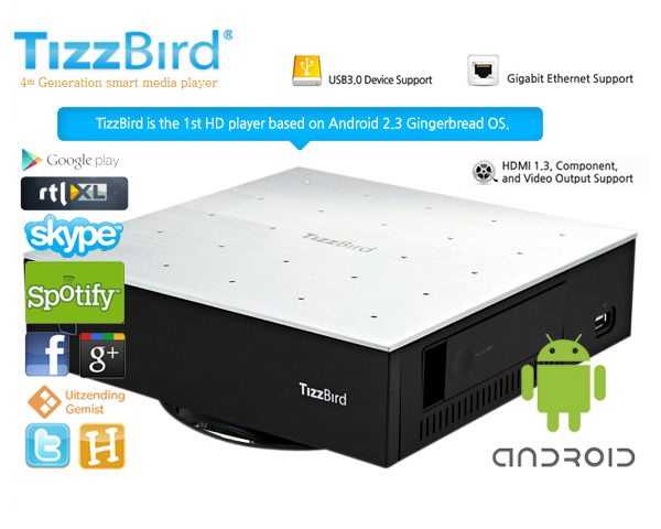 1 Day Fly - Tizzbird Full Hd Mediaspeler Met Android
