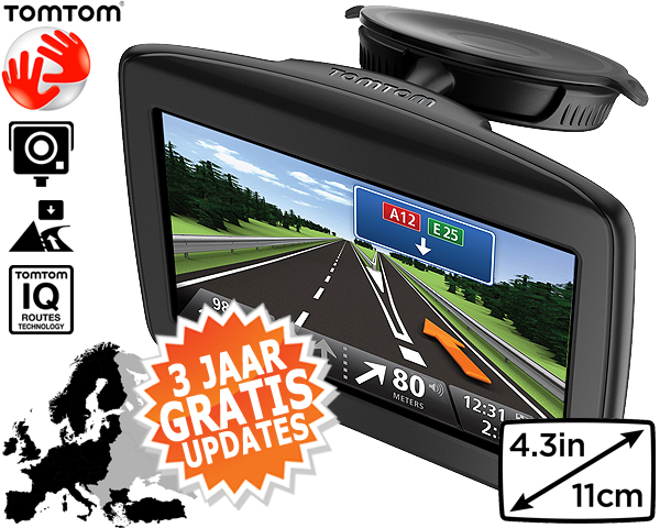 1 Day Fly - Tomtom Start 20 Europa - 3 Jaar Gratis Kaart Updates