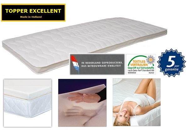 1 Day Fly - Topper Excellent Topdek Matras 1 Day Fly - Topper Excellent Topdek Matras