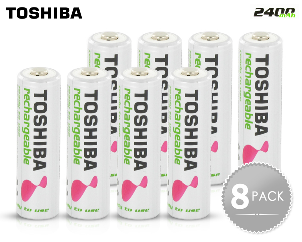 1 Day Fly - Toshiba Oplaadbare Batterijen 2400Mah