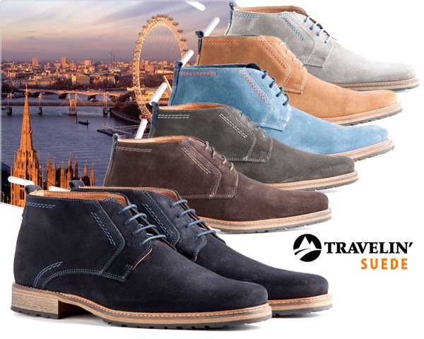 1 Day Fly - Travelin' London Suede Of Leren Schoenen