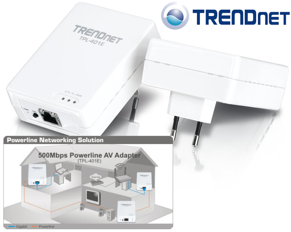 1 Day Fly - Trendnet 500Mbps Powerline Starterkit 1 Day Fly - Trendnet 500Mbps Powerline Starterkit
