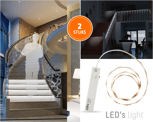 1 Day Fly - Twee Handige Led Strips Met Bewegingssensor