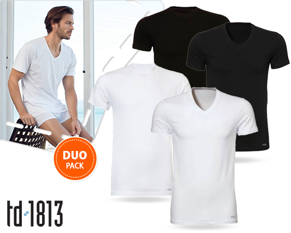1 Day Fly - Twee Td1813 T-Shirts Rond Of V-Hals 1 Day Fly - Twee Td1813 T-Shirts Rond Of V-Hals