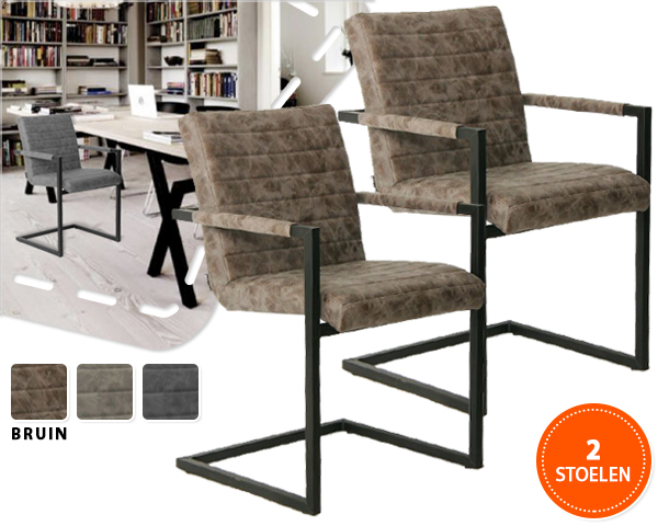 1 Day Fly - Twee Vintage Swinger Eetkamerstoelen 1 Day Fly - Twee Vintage Swinger Eetkamerstoelen