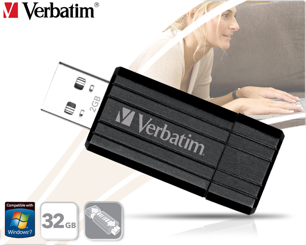 1 Day Fly - Verbatim 32Gb Pin Stripe Usb-Stick 1 Day Fly - Verbatim 32Gb Pin Stripe Usb-Stick