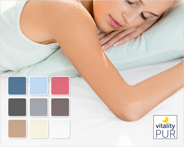 1 Day Fly - Vitality-Pur 100% Katoenen Dubbel Jersey Hoeslakens 1 Day Fly - Vitality-Pur 100% Katoenen Dubbel Jersey Hoeslakens