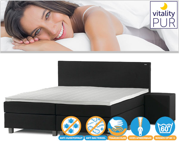 1 Day Fly - Vitality Pur Traagschuim Topdekmatras