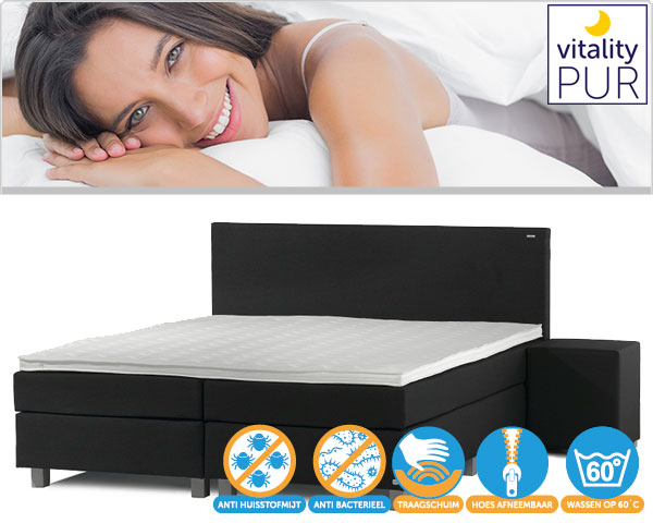 1 Day Fly - Vitality Pur Traagschuim Topdekmatras 1 Day Fly - Vitality Pur Traagschuim Topdekmatras