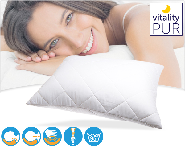 1 Day Fly - Vitality Pur Visco Traagschuimkussen 1 Day Fly - Vitality Pur Visco Traagschuimkussen