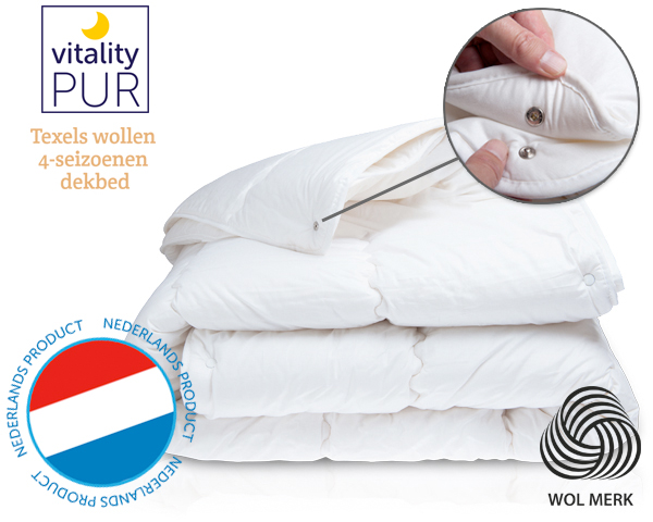 1 Day Fly - Vitality-Pur Wollen 4-Seizoenendekbed 1 Day Fly - Vitality-Pur Wollen 4-Seizoenendekbed