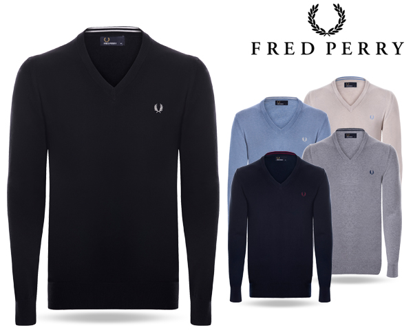 1 Day Fly - Warme Fred Perry Trui Met V-Hals 1 Day Fly - Warme Fred Perry Trui Met V-Hals