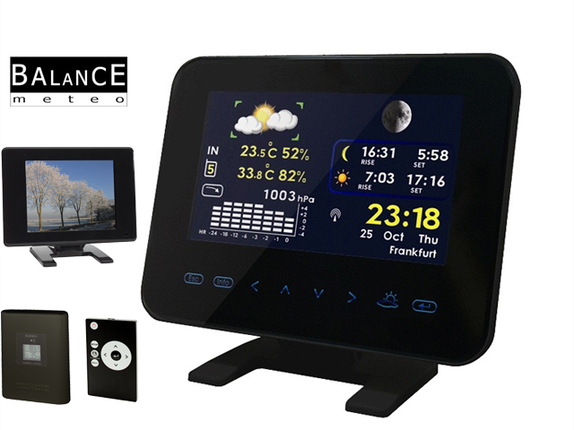 1 Day Fly - Weerstation En Fotolijst Met 8" Scherm 1 Day Fly - Weerstation En Fotolijst Met 8" Scherm
