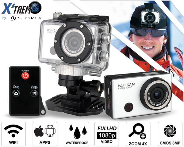 1 Day Fly - X'treme 1080P Action Cam Met Wifi En Gratis 8Gb Micro Sd 1 Day Fly - X'treme 1080P Action Cam Met Wifi En Gratis 8Gb Micro Sd