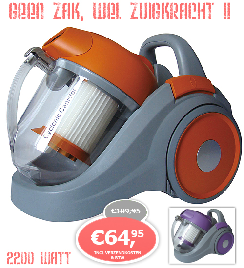 1 Day Fly - Zakloze Stofzuiger Van 2200 Watt