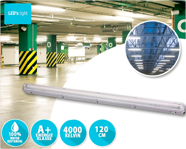 1 Day Fly - Zuinige En Waterbestendige Ip65 120Cm Led Balk