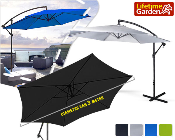 1 Day Fly - Zwevende Parasol Met Diameter Van 300Cm 1 Day Fly - Zwevende Parasol Met Diameter Van 300Cm