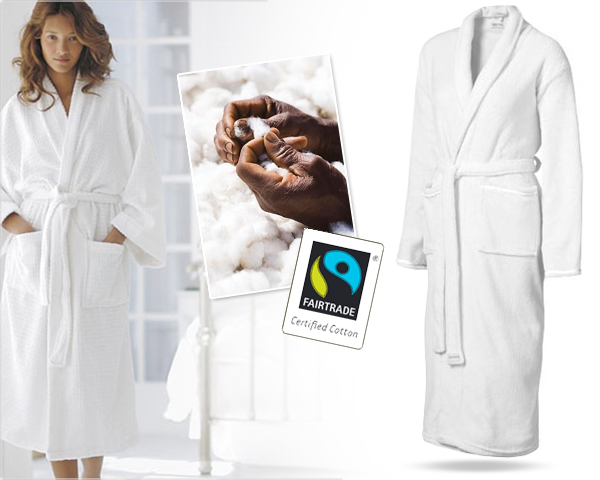 1 Day Fly Lady - 100% Fairtrade Katoenen Badjas 1 Day Fly Lady - 100% Fairtrade Katoenen Badjas