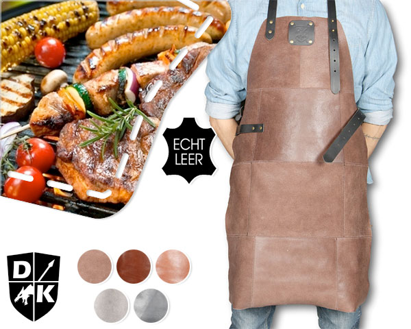 1 Day Fly Lady - 100% Leren Dragon Knight Bbq Schorten 1 Day Fly Lady - 100% Leren Dragon Knight Bbq Schorten
