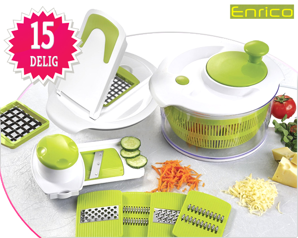 1 Day Fly Lady - 15-Delige Saladeset 1 Day Fly Lady - 15-Delige Saladeset