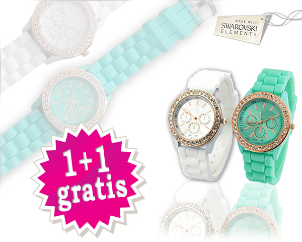 1 Day Fly Lady - 2 Stuks Zomerse Horloges! 1 Day Fly Lady - 2 Stuks Zomerse Horloges!