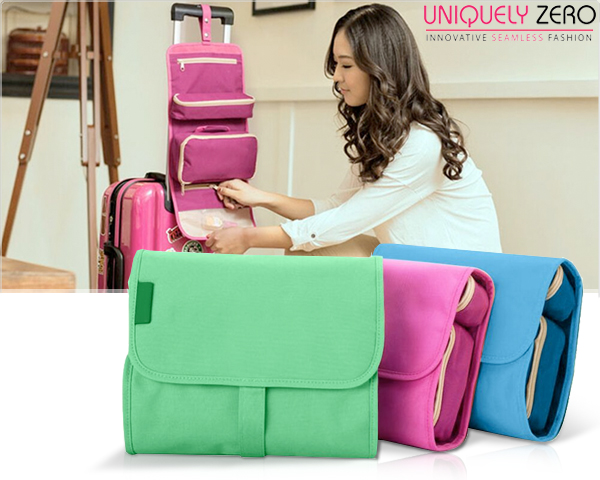 1 Day Fly Lady - 3-In-1 Uitklapbare Toilettas En Make-Up Organizer 1 Day Fly Lady - 3-In-1 Uitklapbare Toilettas En Make-Up Organizer