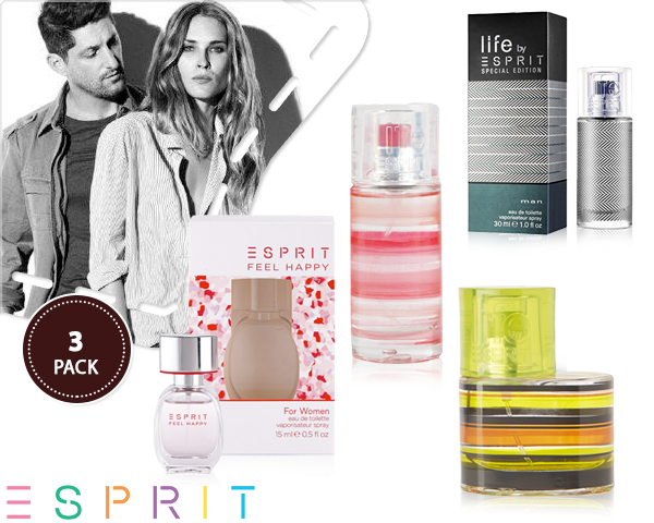 1 Day Fly Lady - 3-​Pack Esprit Eau De Toilette Voor Hem Of Haar