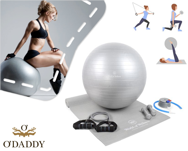 1 Day Fly Lady - 5-Delige O'daddy Yoga Fitness Set 1 Day Fly Lady - 5-Delige O'daddy Yoga Fitness Set
