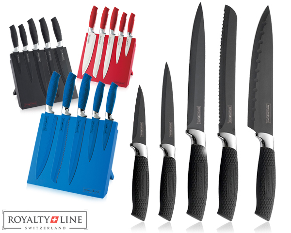 1 Day Fly Lady - 5-Delige Royalty Line Messenset Met Magnetische Messenhouder 1 Day Fly Lady - 5-Delige Royalty Line Messenset Met Magnetische Messenhouder