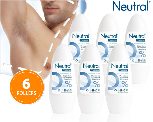 1 Day Fly Lady - 6-Pack Neutral Deo-Rollers 1 Day Fly Lady - 6-Pack Neutral Deo-Rollers