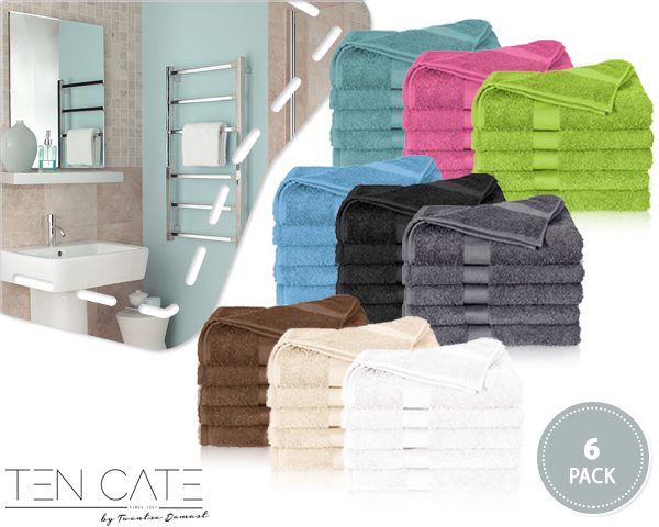1 Day Fly Lady - 6-Pack Ten Cate By Twentse Damast Handdoekenset 1 Day Fly Lady - 6-Pack Ten Cate By Twentse Damast Handdoekenset