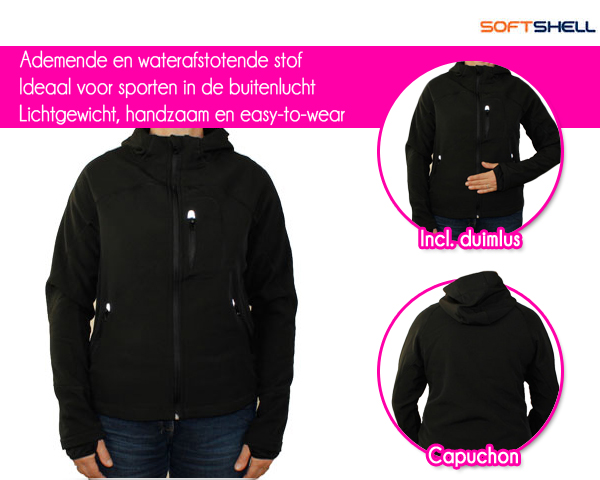 1 Day Fly Lady - Ademend En Ventilerend Softshell Jasje