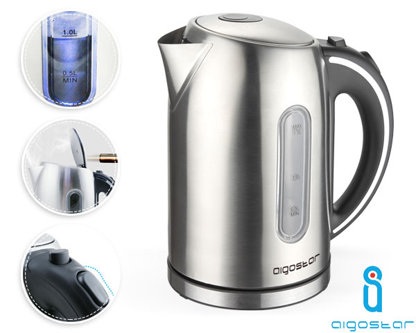1 Day Fly Lady - Aigostar 1,7 Liter Waterkoker Van Rvs 1 Day Fly Lady - Aigostar 1,7 Liter Waterkoker Van Rvs
