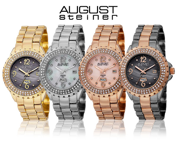 1 Day Fly Lady - August Steiner Dameshorloge In 4 Kleuren 1 Day Fly Lady - August Steiner Dameshorloge In 4 Kleuren