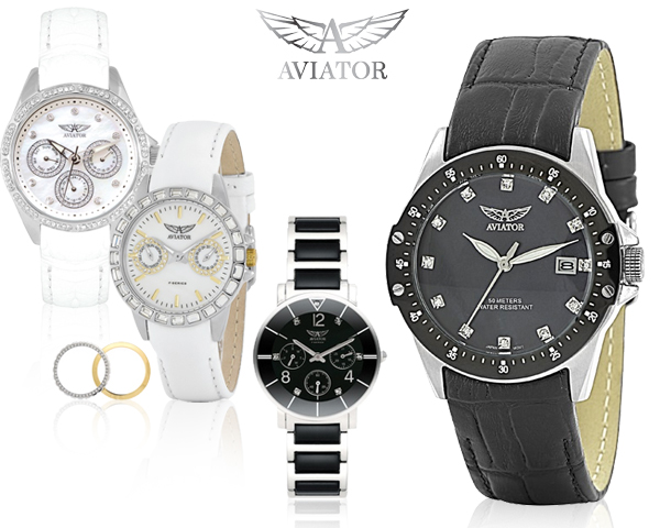 1 Day Fly Lady - Aviator Dameshorloge In 4 Modellen 1 Day Fly Lady - Aviator Dameshorloge In 4 Modellen