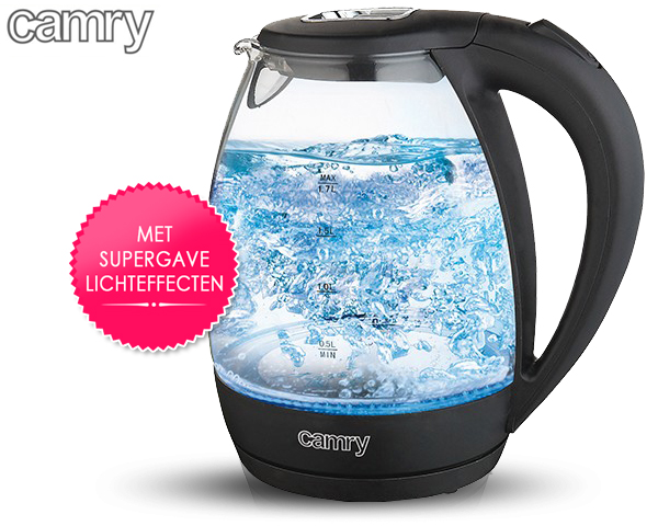 1 Day Fly Lady - Camry Waterkoker Met Led Verlichting 1 Day Fly Lady - Camry Waterkoker Met Led Verlichting