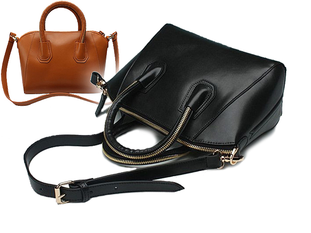 1 Day Fly Lady - Chique Leren Tas In Twee Kleuren 1 Day Fly Lady - Chique Leren Tas In Twee Kleuren