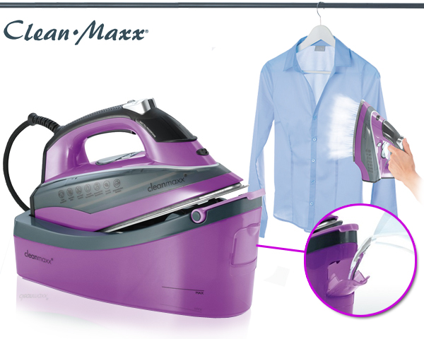 1 Day Fly Lady - Cleanmaxx Stoomstrijkijzer Met Automatisch Navulsysteem 1 Day Fly Lady - Cleanmaxx Stoomstrijkijzer Met Automatisch Navulsysteem