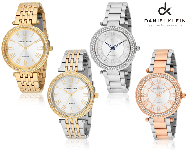 1 Day Fly Lady - Daniel Klein Horloges Met Kristallen