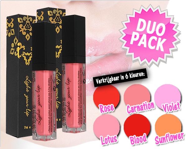 1 Day Fly Lady - Duopack Fijne Lipgloss Met Led 1 Day Fly Lady - Duopack Fijne Lipgloss Met Led